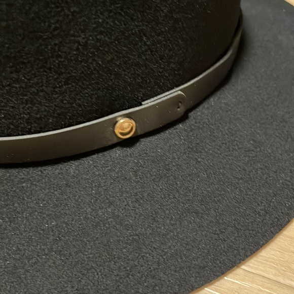 RAG AND BONE Floppy Brim Felted Wool Fedora, BLACK NEW MEDIUM - Picture 4 of 9